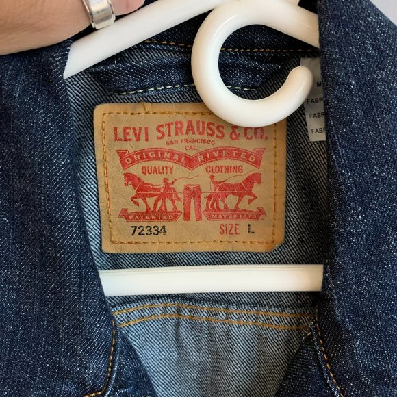 Men's Levi's Trucker Jacket Rinsed Denim Size L Levis - Picture 5 of 9